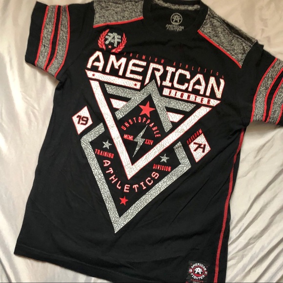 red american fighter shirt